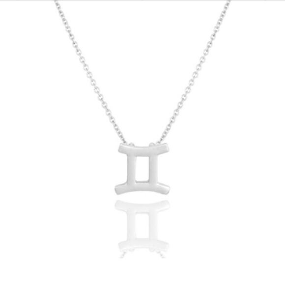 Boutique Jewelry - 2/$30 Astrology Necklace Gemini Silver Tone Constellation Necklace Gift Simple